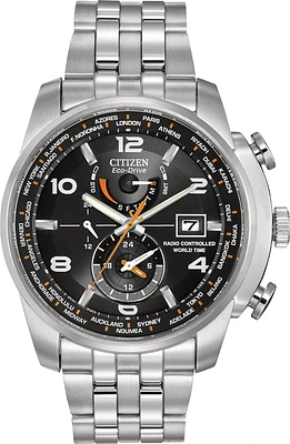 Citizen World Time A-T Black Dial 43MM Eco-Drive AT9010-52E