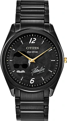 Citizen Pow! Black Dial Entertainment Stan Lee 39MM Eco-Drive AR3077-56W