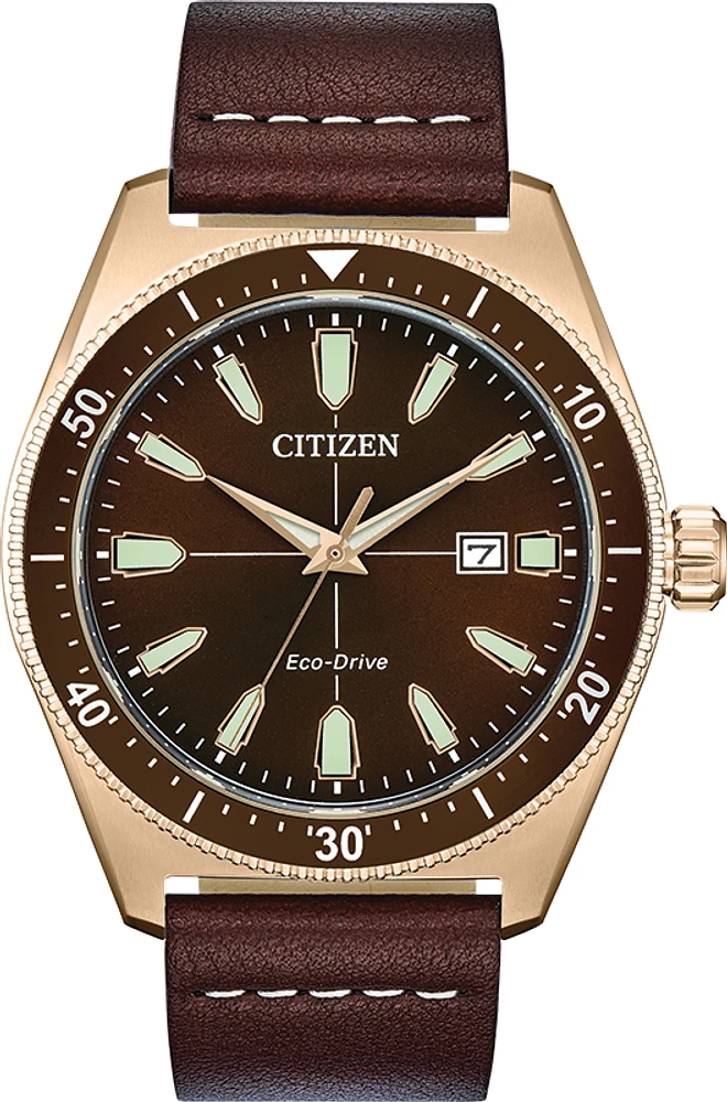 Brycen Brown Dial 43MM Eco-Drive AW1593-06X