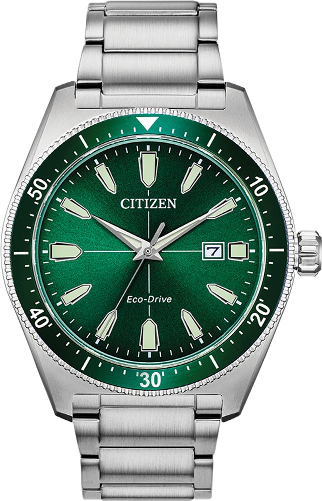 Brycen Green Dial 43MM Eco-Drive AW1598-70X