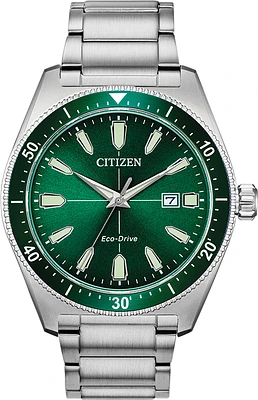 Brycen Green Dial 43MM Eco-Drive AW1598-70X