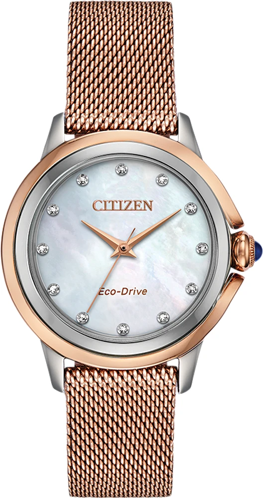 Ceci Mother of Pearl Dial 32MM Eco-Drive EM0796-75D