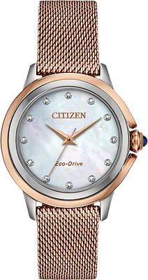 Ceci Mother of Pearl Dial 32MM Eco-Drive EM0796-75D