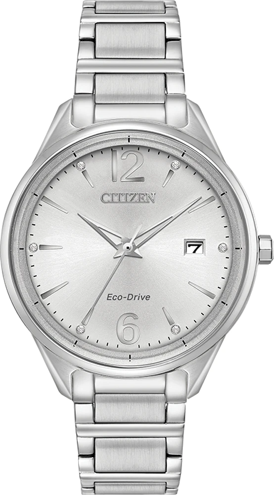 Chandler Silver Dial  37MM Eco-Drive FE6100-59A