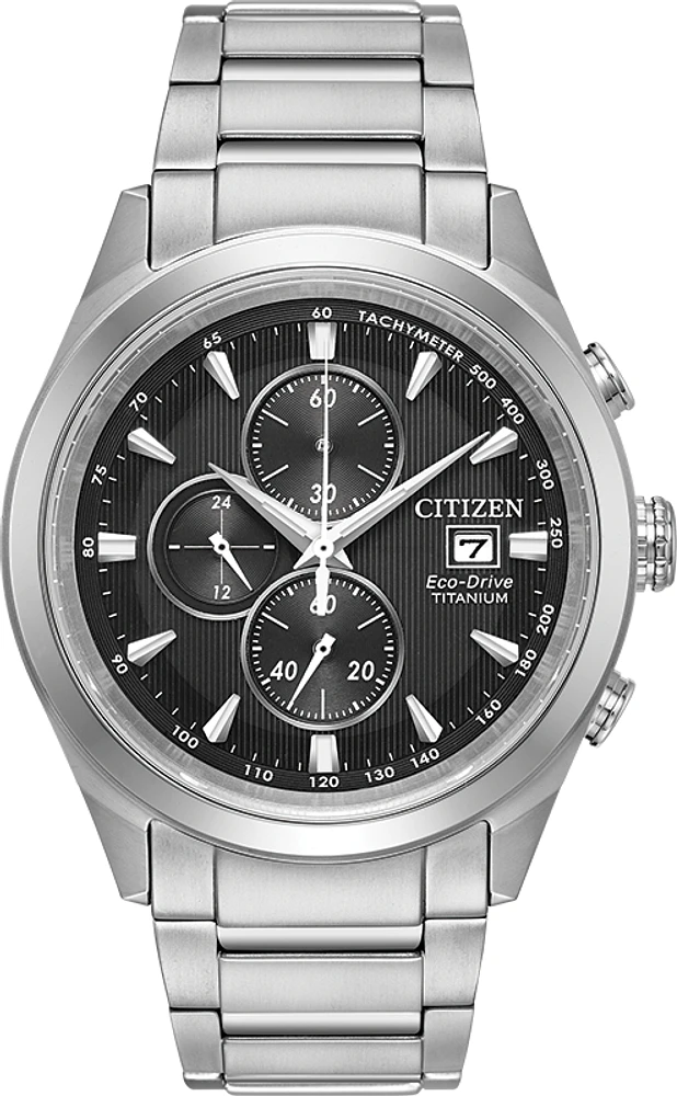 Chandler Black Dial 43MM Eco-Drive CA0650-58E