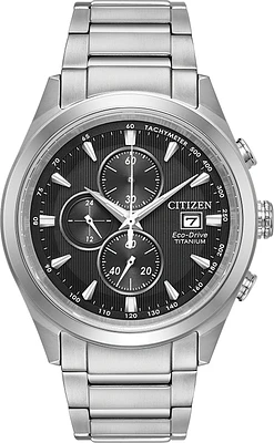 Chandler Black Dial 43MM Eco-Drive CA0650-58E