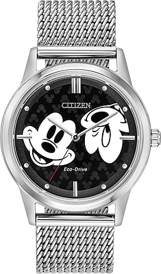 Disney Classic Black Dial 40MM Eco-Drive FE7060-56W