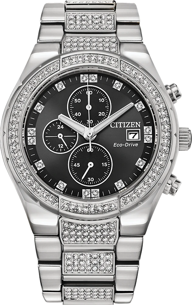 Crystal Black Dial 42MM Eco-Drive CA0750-53E