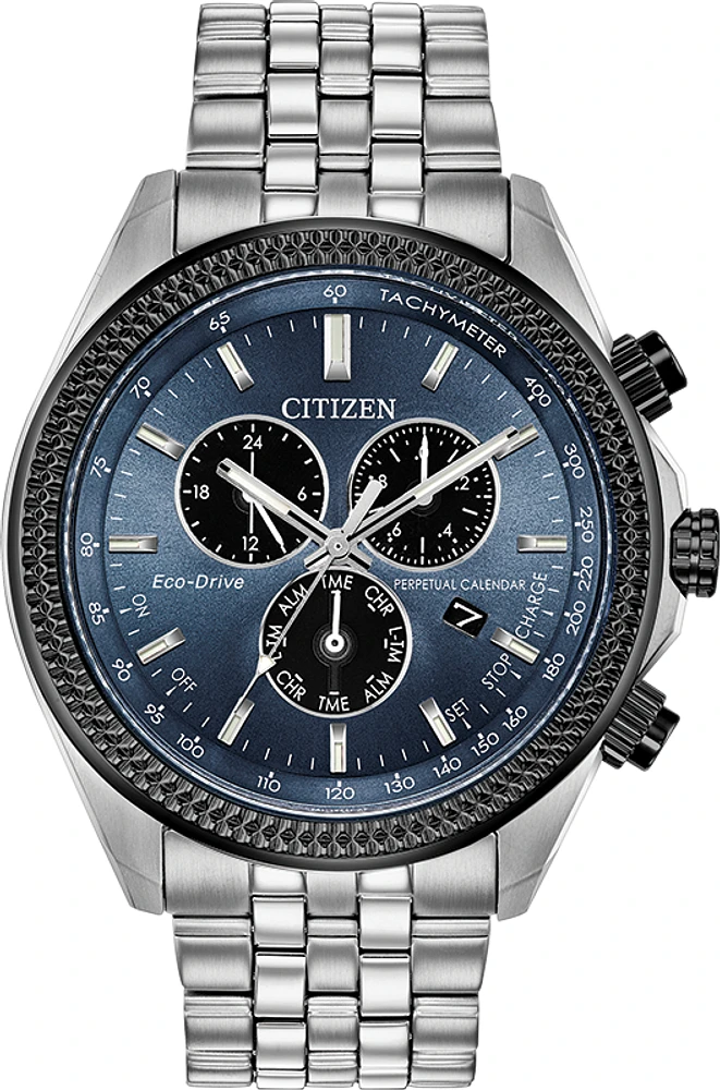 Perpetual Calendar Chronograph Blue Dial 44MM Eco-Drive BL5568-54L