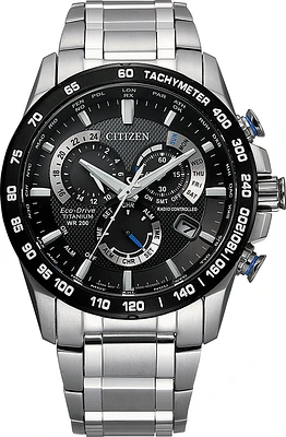 Perpetual Chrono A-T Black Dial 42MM Eco-Drive CB5908-57E