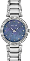 Silhouette Crystal Mother of Pearl Dial  28MM Eco-Drive EM0840-59N