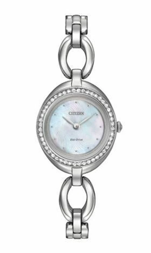 Silhouette Crystal Mother of Pearl Dial 24MM Eco-Drive EX1440-61D