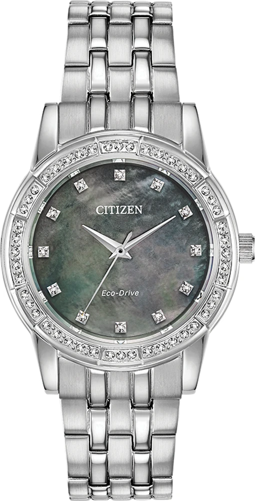 Silhouette Crystal Mother of Pearl Dial  31MM Eco-Drive EM0770-52Y