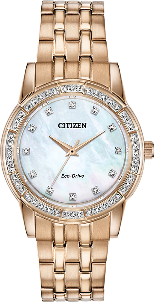 Silhouette Crystal Mother of Pearl Dial 31MM Eco-Drive EM0773-54D