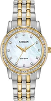 Silhouette Crystal Mother of Pearl Dial 31MM Eco-Drive EM0774-51D