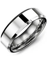 MGI - Men's Polished & Beveled Tungsten Wedding Ring