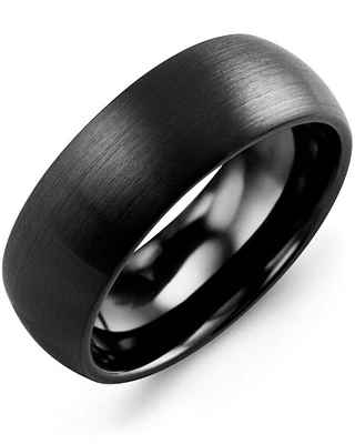 MHY - Men's Classic Ceramic Brush Finish Wedding Band