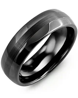 RGD - Men's Ceramic Two Band Effect Wedding Ring