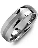 MGD - Men's Tungsten Two Band Effect Wedding Ring