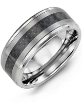 MGX - Men's Two-Tone Carbon Fiber Tungsten Wedding Ring