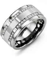 MBU MOD - Men's Quad Diamond Wide Wedding Band