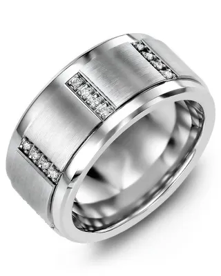 MLJ MOD - Men's Quad Diamond Wedding Ring