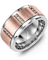 MLJ MOD - Men's Quad Diamond Wedding Ring