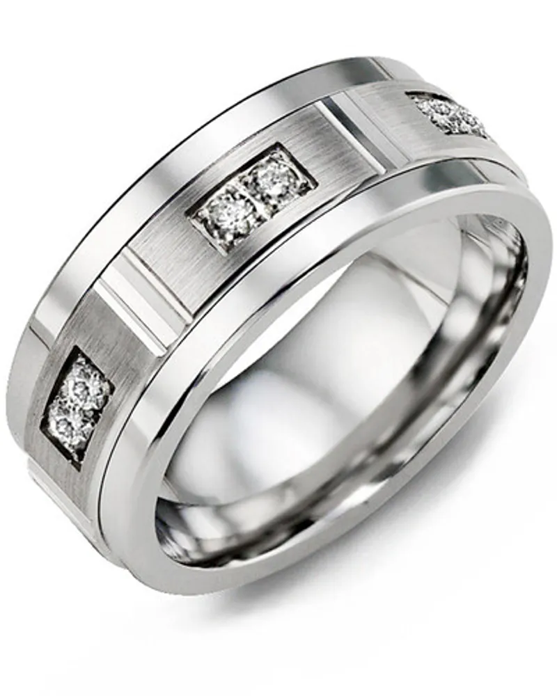 MKD MOD - Men's Quad Duo Diamond Wedding Ring