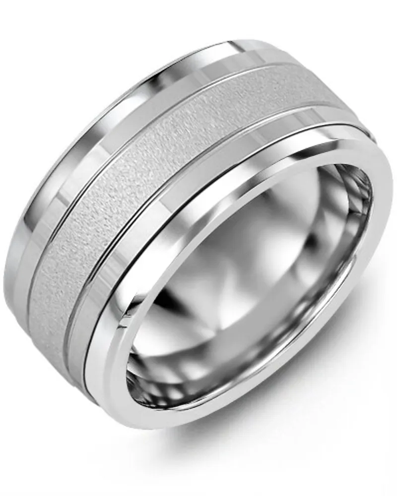 MLN MOD - Men's Textured Polished Wedding Ring