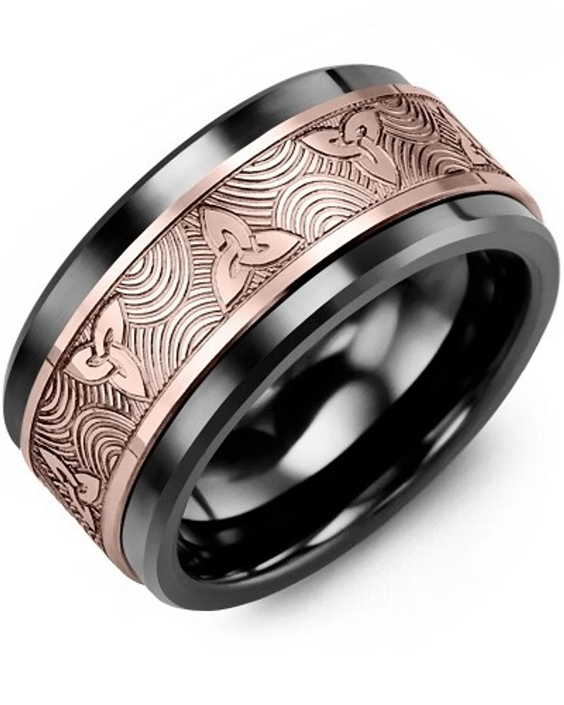 MJT MOD - Men's Celtic Love Symbol Wedding Ring