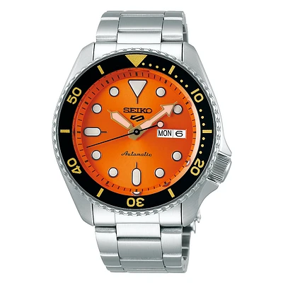 Seiko 5 Sports Orange Dial 43MM " Sports Style " Automatic SRPD59K1