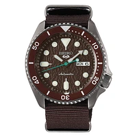 Seiko 5 Sports Brown Dial 43MM " Sense Style " Automatic SRPD85