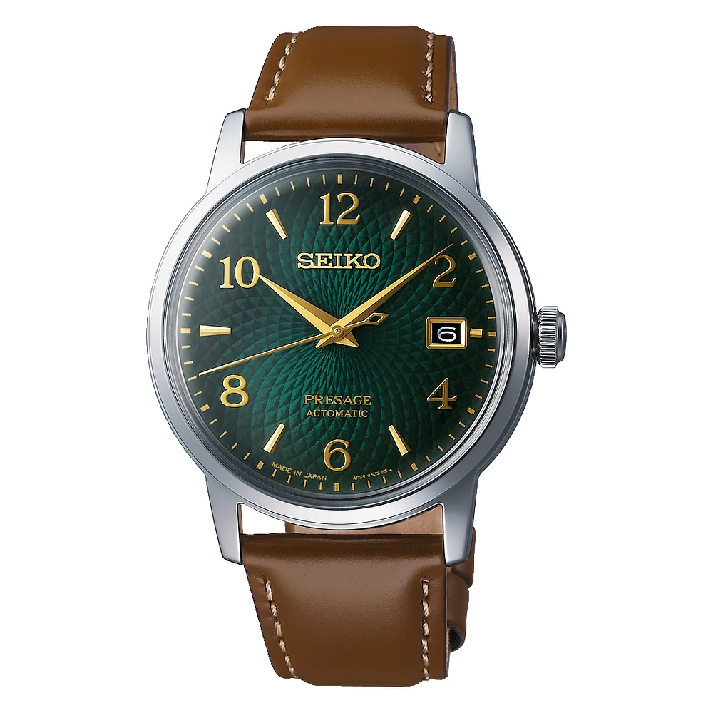 Seiko Presage Green Dial 39MM Automatic SRPE45