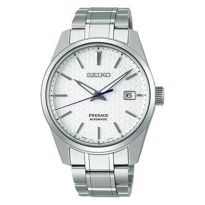 Seiko Presage White Dial 40MM Automatic Sharp Edge Series SPB165