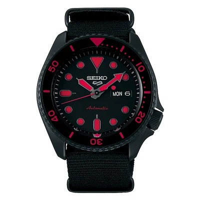 Seiko 5 Sports Black Dial 43MM " Street Style " Automatic SRPD83K