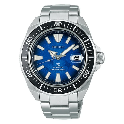 Seiko Prospex Blue Dial 44MM Save the Ocean Manta Ray " Samurai " Automatic SRPE33