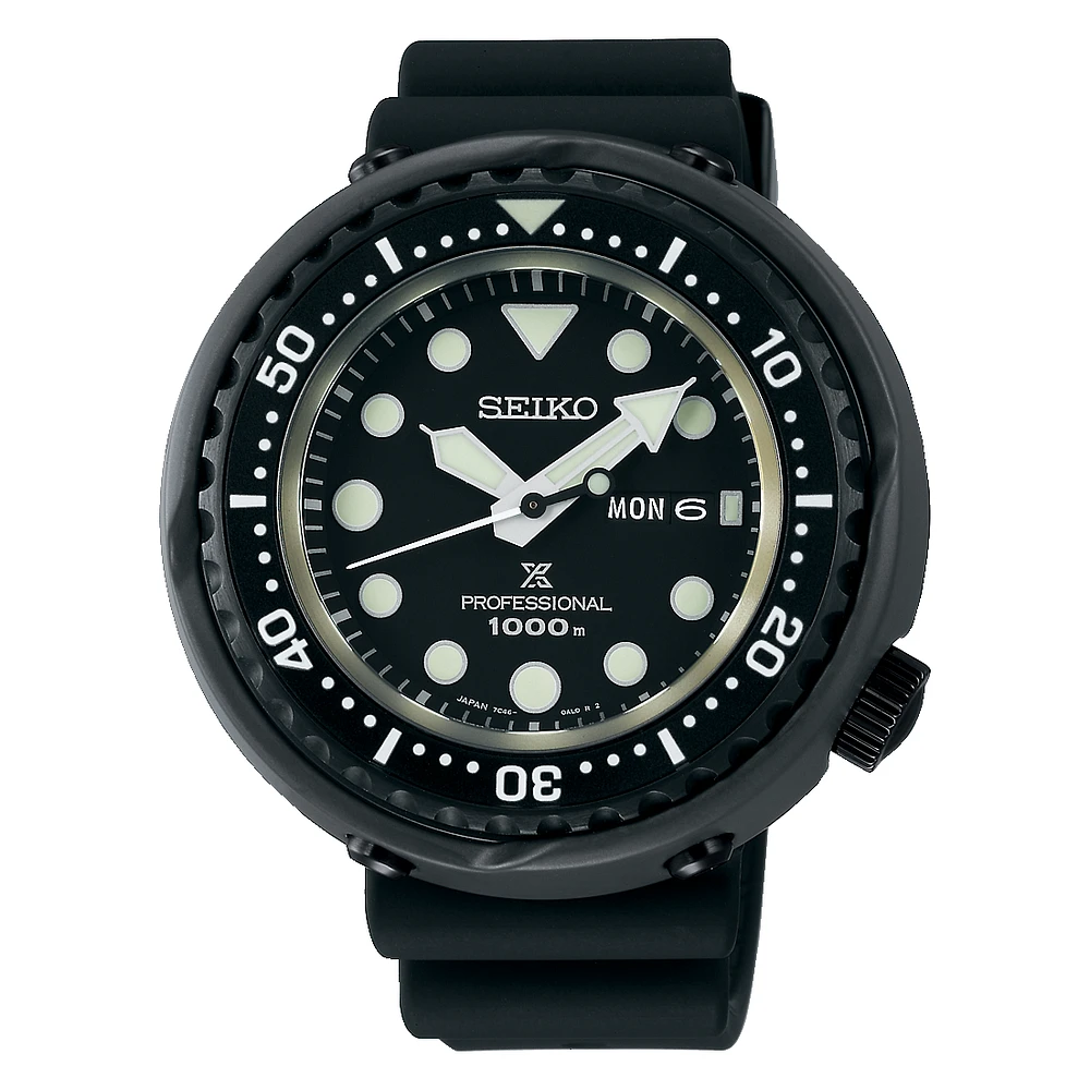 Seiko Prospex Black Dial 50MM " Tuna " Quartz S23631