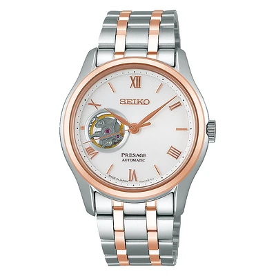 Seiko Presage White Open Heart Dial 39MM  Automatic SSA412