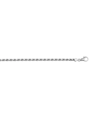 White Gold Rope Anklet 14KT