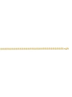 Yellow Gold Solid Flat Anchor Link Anklet 10KT