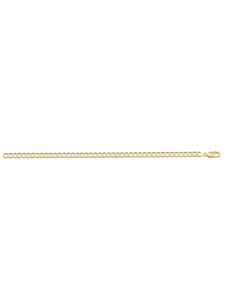 Yellow Gold Solid Open Link Anklet 10KT & 14KT