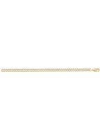 Yellow Gold Solid Open Link Anklet 10KT & 14KT