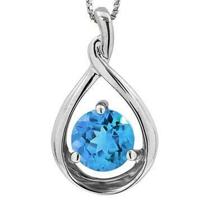 Topaz Teardrop Pendant 14KT Gold