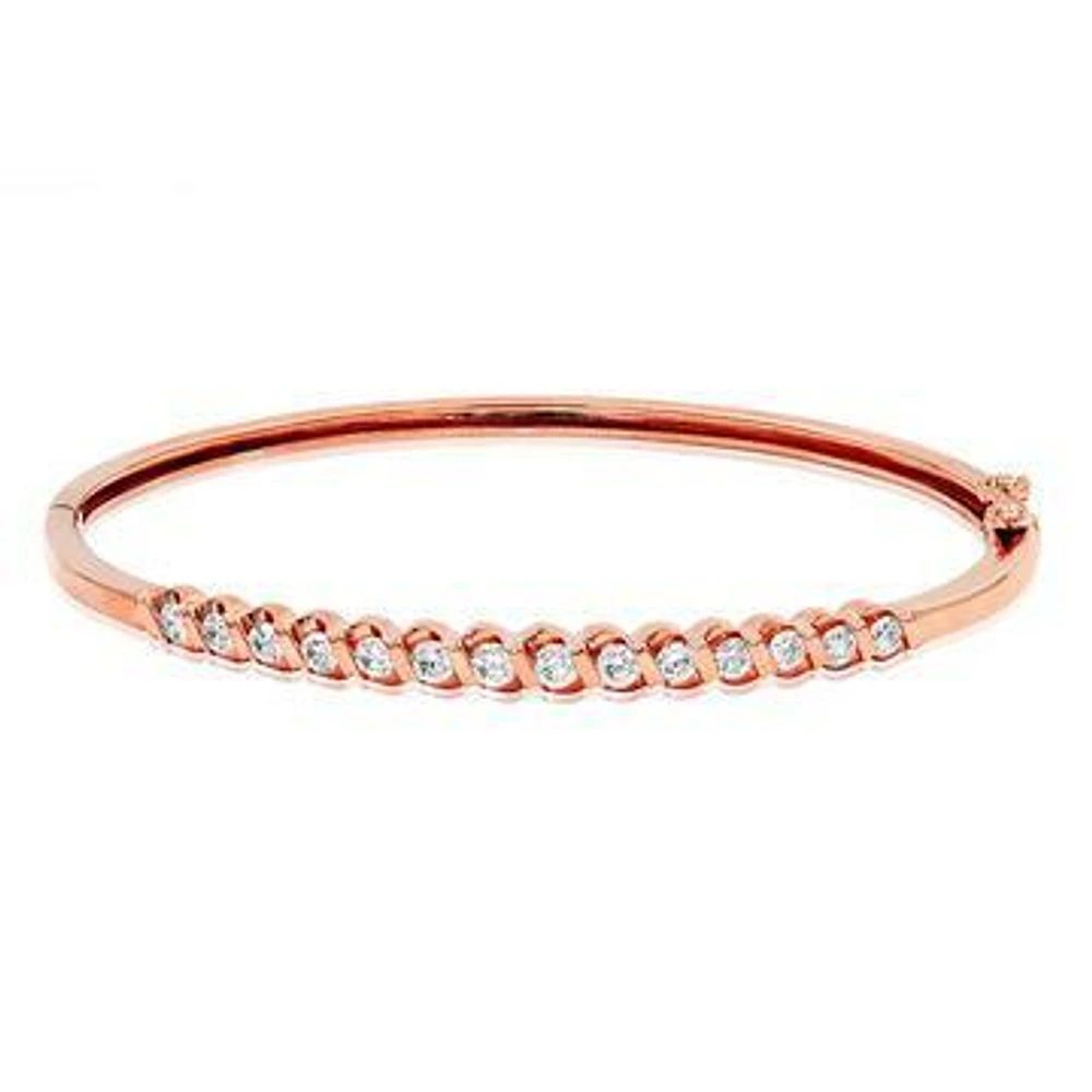 Diamond Gold Bangle