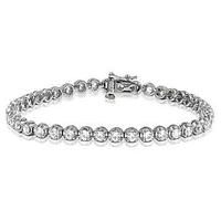 Diamond Illusion Bracelet 18K White Gold