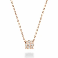 Illusion Diamond Pendant Rose Gold