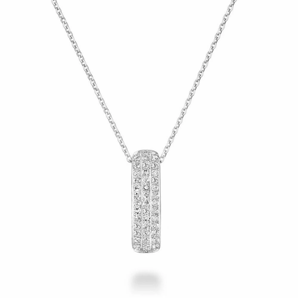 Diamond Pave Pendant 0.10 CTDI White Gold