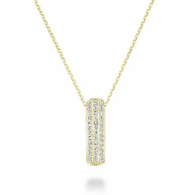 Diamond Pave Pendant CTDI Gold