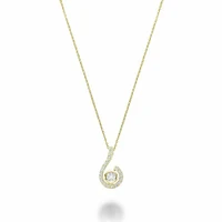 Drop Diamond Pendant Yellow Gold