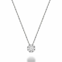 Cluster Diamond Pendant 0.25 CTDI White Gold